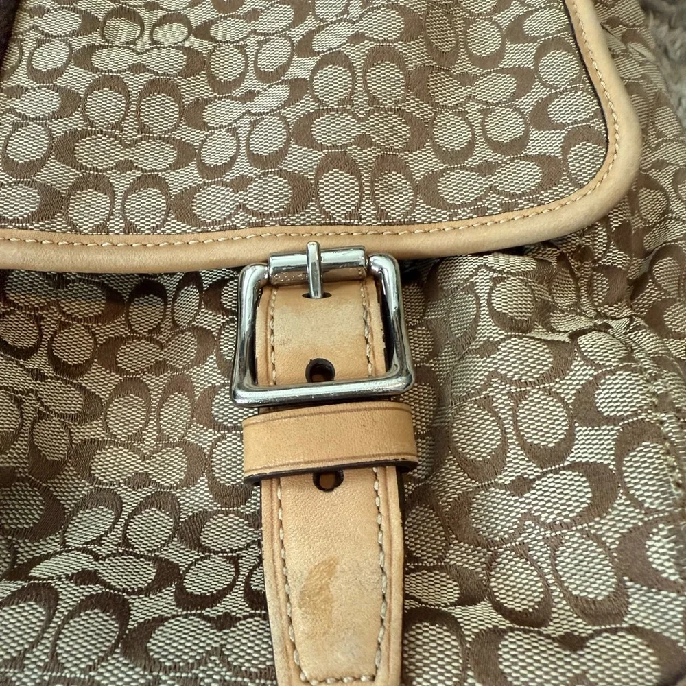 Coach Signature Voyager Messenger Bag No J0968-F70183 Tan, Beige, & Brown - Picture 4 of 16